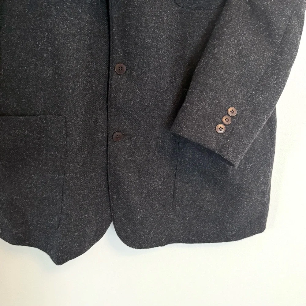 VTG J.Crew Oarsman Grey Sport Coat Wool Mohair Blazer Jacket